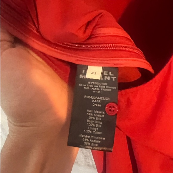 Isabel Marant Red Kapri Maxi Dress NWOT SZ 10 (42) - Picture 14 of 16